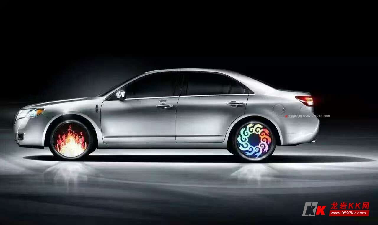 车驰炫 轮毂LED手机APP随意跟换图片 文字 炫