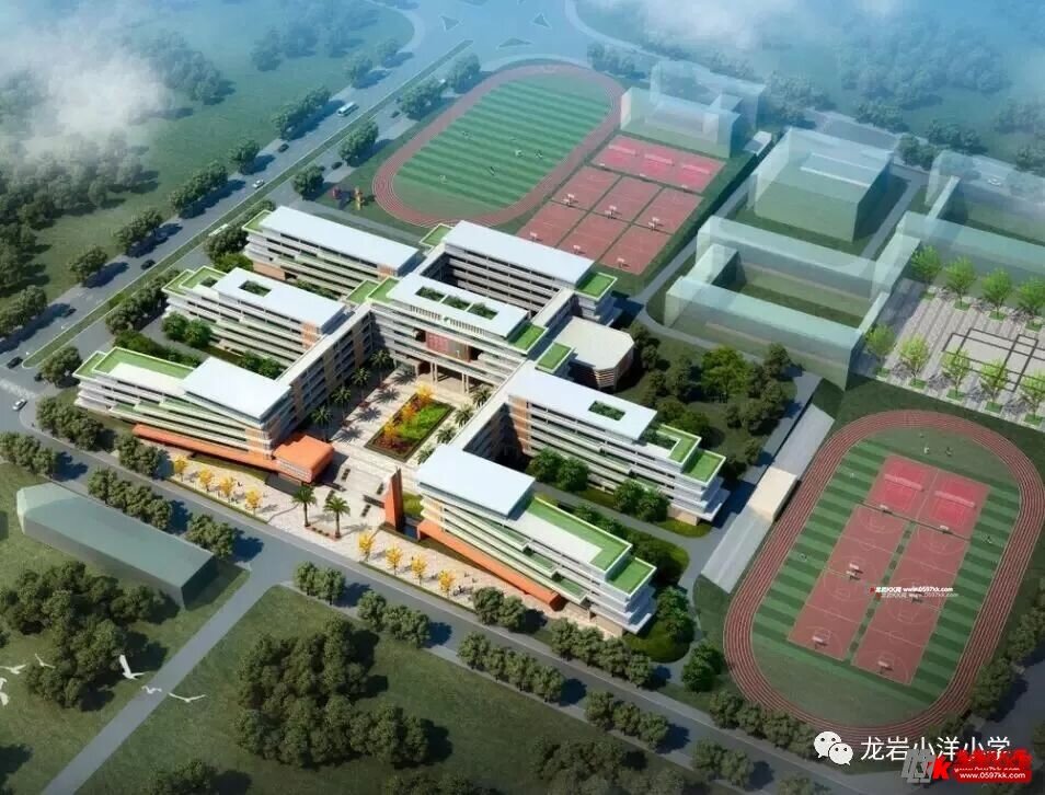 龙岩小洋小学47崭新教学楼已封顶未来还将规划建设人行天桥