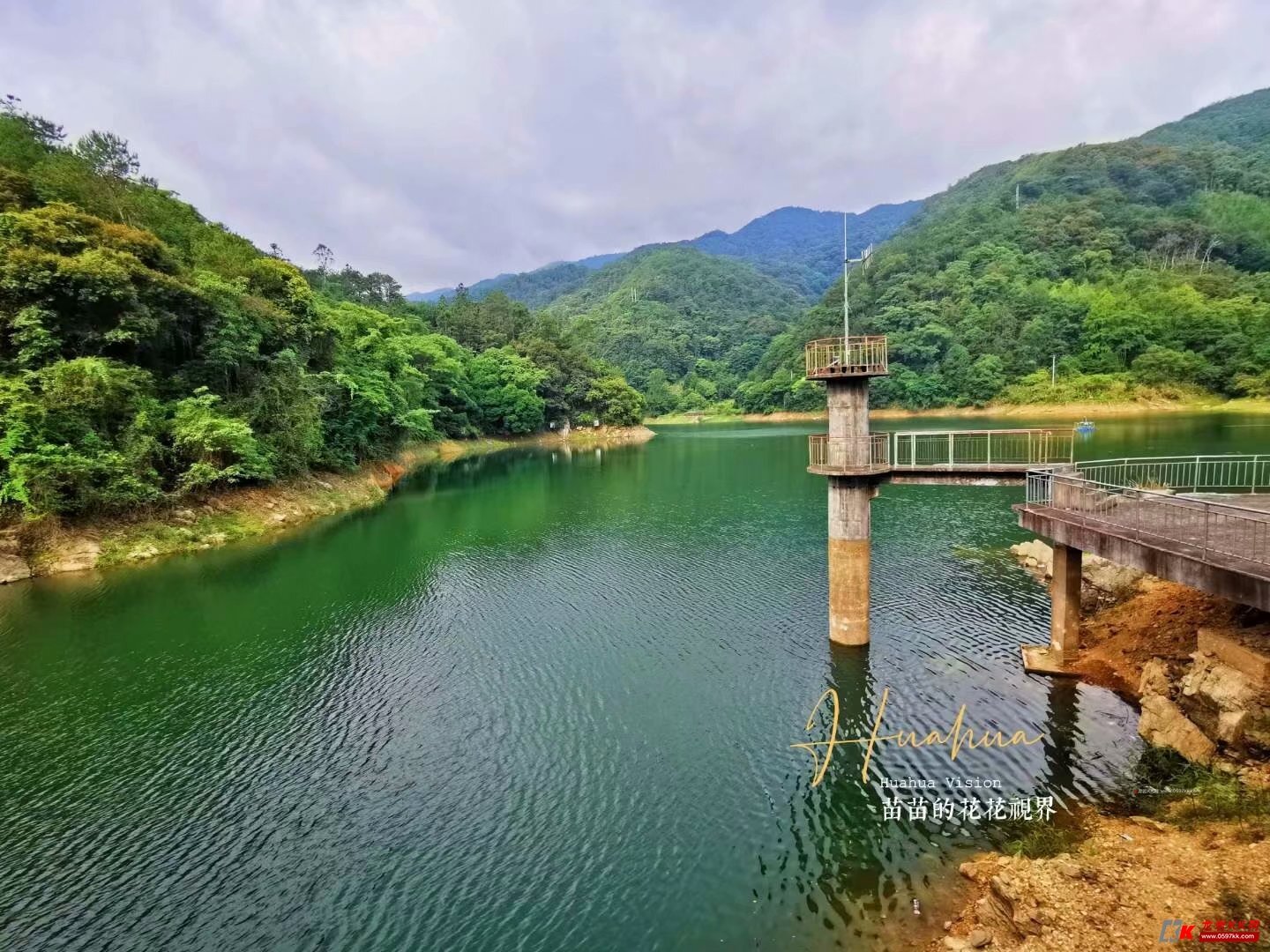 这段时间下雨,水库的水位终于上去了!