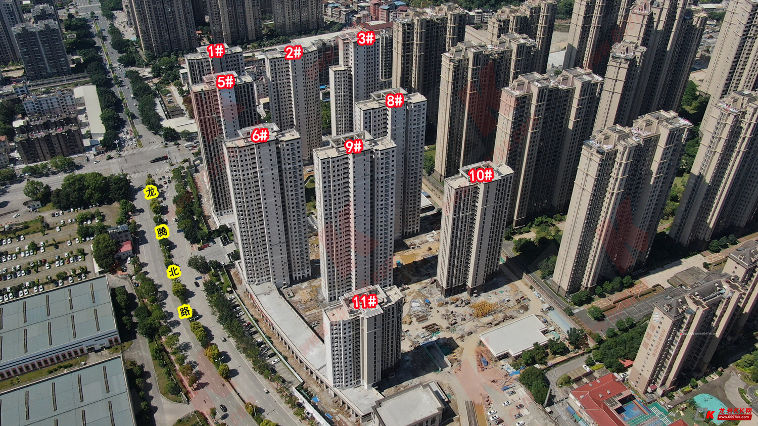 德兴时代天骄:主体楼栋已全线封顶并落架完毕 - 龙岩房产 龙岩kk网