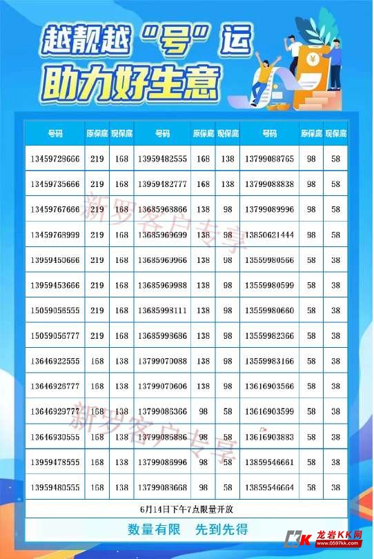 中国移动靓号出售信息最新
