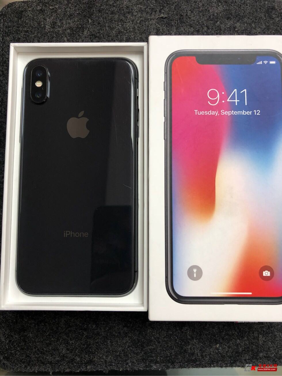 福利出售iphonex64g黑!国行 纯原装!无拆修!在保285天